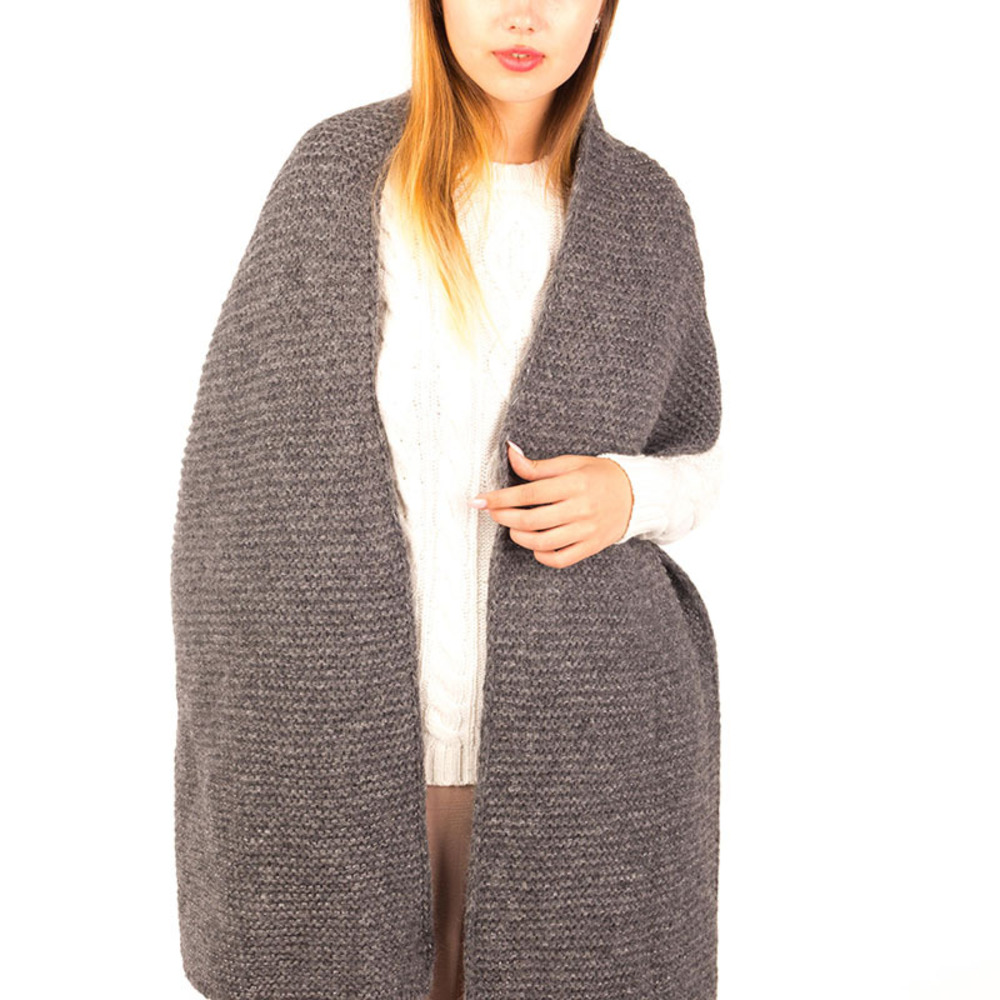 INVERNI GRAY SCARF | WOMENS SIZE 225X35